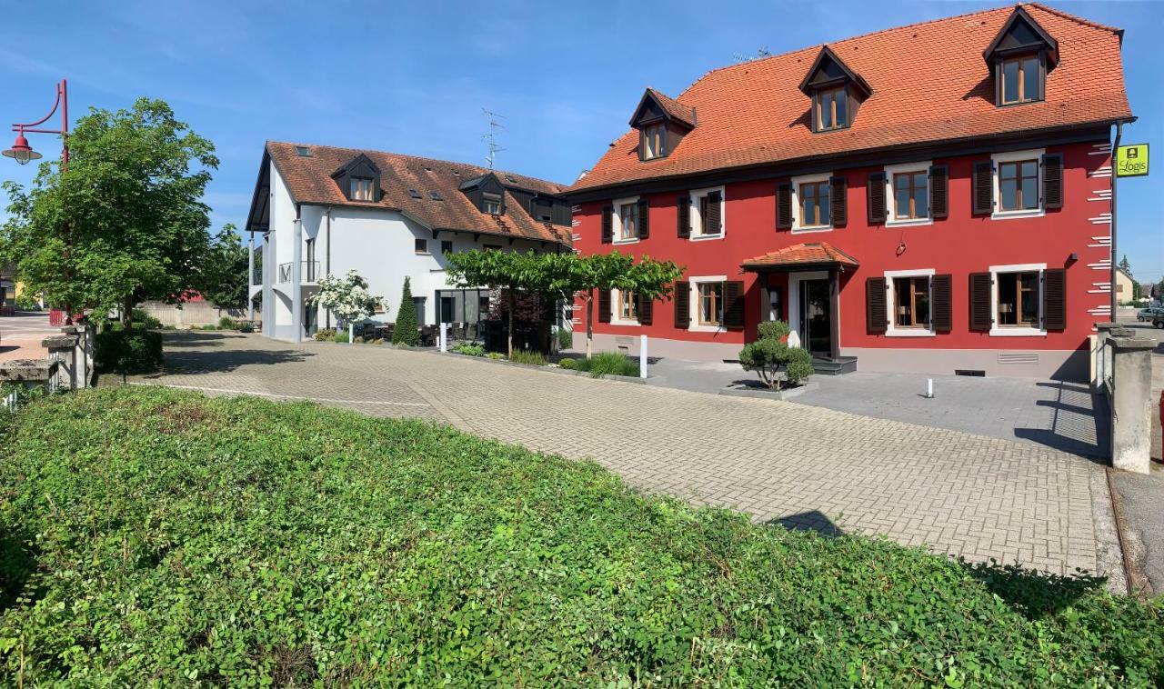 Logis Hotel Restaurant Au Lion Rouge Bartenheim Dış mekan fotoğraf